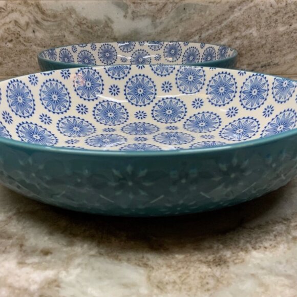 SIGNATURE 2 Piece Dinner Bowl Set STONEWARE BRAND-NEW boxed - Picture 5 of 15